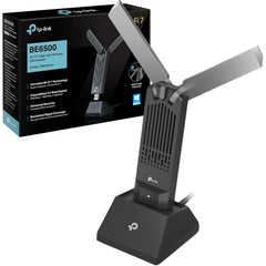 Tp Link Archer Tbe400uh Be6500 Wifi 7 Dongle High Gain Usb Wifi Adapter For Pc, Tri Band, Mlo, Broader Coverage,ofdma, Mu Mimo And Multi Ru, Usb 3.0, Wpa3, Easy Installation Black