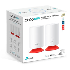 Tp Link Deco Voice X20 Ax1800 Mesh Wi Fi 6 Router, 2x Gigabit Wan/lan Ethernet Ports, Alexa Built In, Integrated Smart Speaker, 5ghz & 1201mbps, Dual Band, White (2pack)