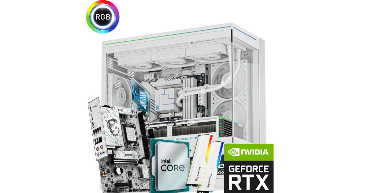 INTEL CORE Ultra 5 250K Plus // RTX 5070 12GB // 32GB RAM DDR5 - White PC Build