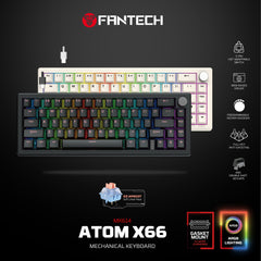 Fantech ATOM X66 MK614 Mechanical Keyboard - black