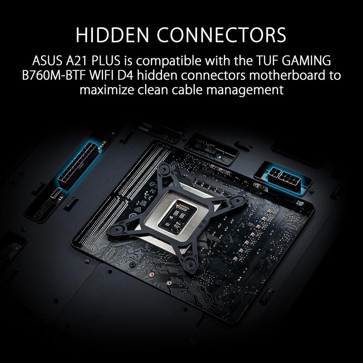ASUS ARGB PC case for desktop computer builds and component installation