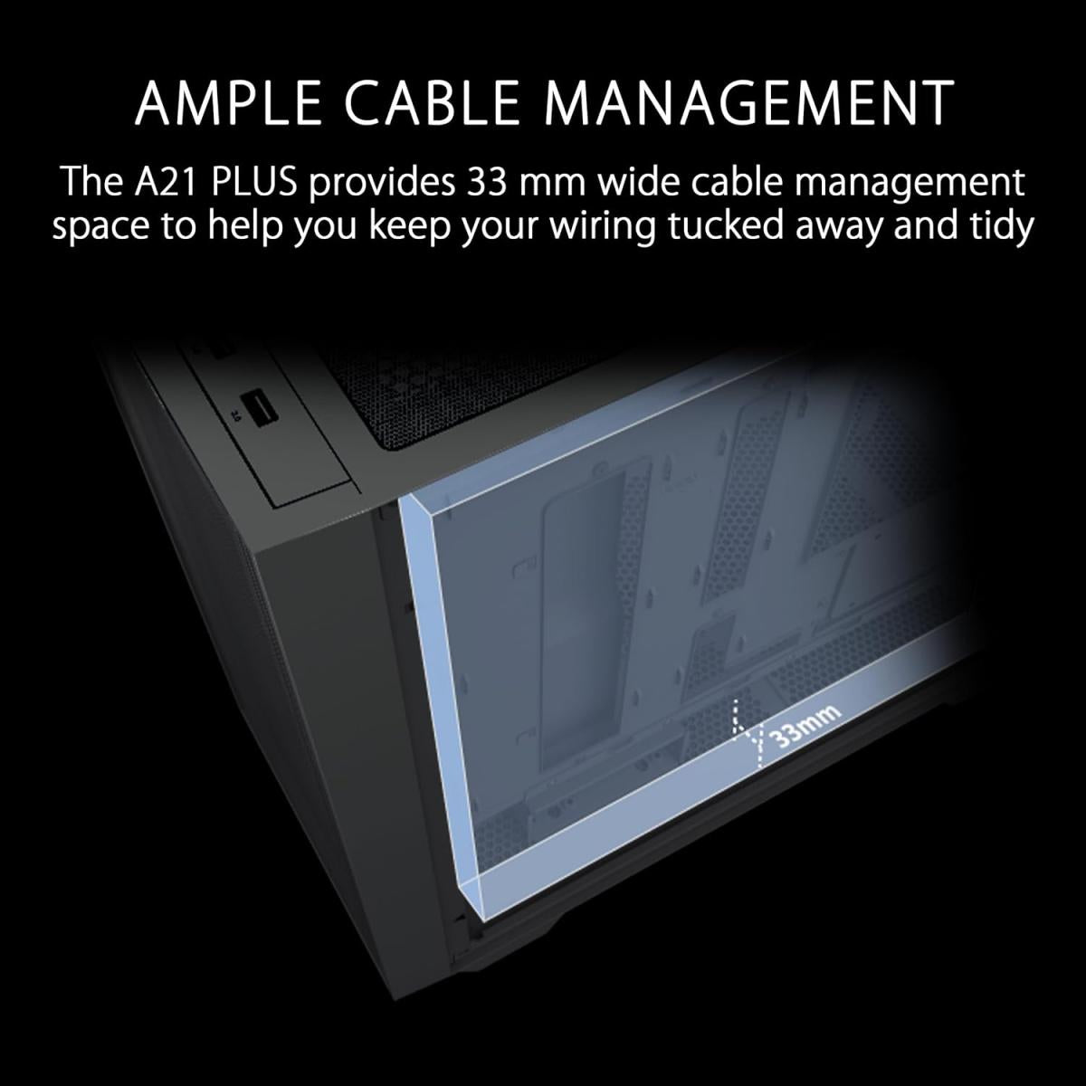 ASUS ARGB PC case for desktop computer builds and component installation