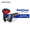 Datalogic QuickScan 2200 Series, Entry‑Level Corded 1D Barcode Scanner, Wide Field of View, Rugged Trigger, USB‑C Connectivity - QD2220-BKK1S