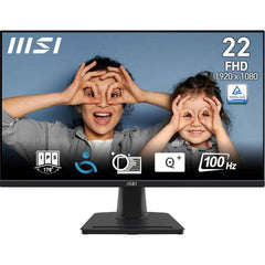 Msi Pro Mp225 22" Full Hd 100hz 1ms Eyesergo Anti Flicker Less Blue Light W/ Hdmi & Vga Interface Black