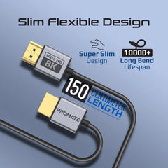 Promate PrimeLink8k-150, HDMI Cable