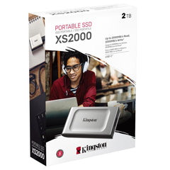 Kingston Xs2000 2tb High Performance Pocket Sized External Ssd Usb C - CompuMe