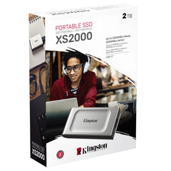 Kingston XS2000 2TB High Performance Pocket-Sized External SSD USB C