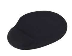 WK Reduction of Fatigue Supreme Gel Mouse Pad & Wrist Rest, Black - H-18