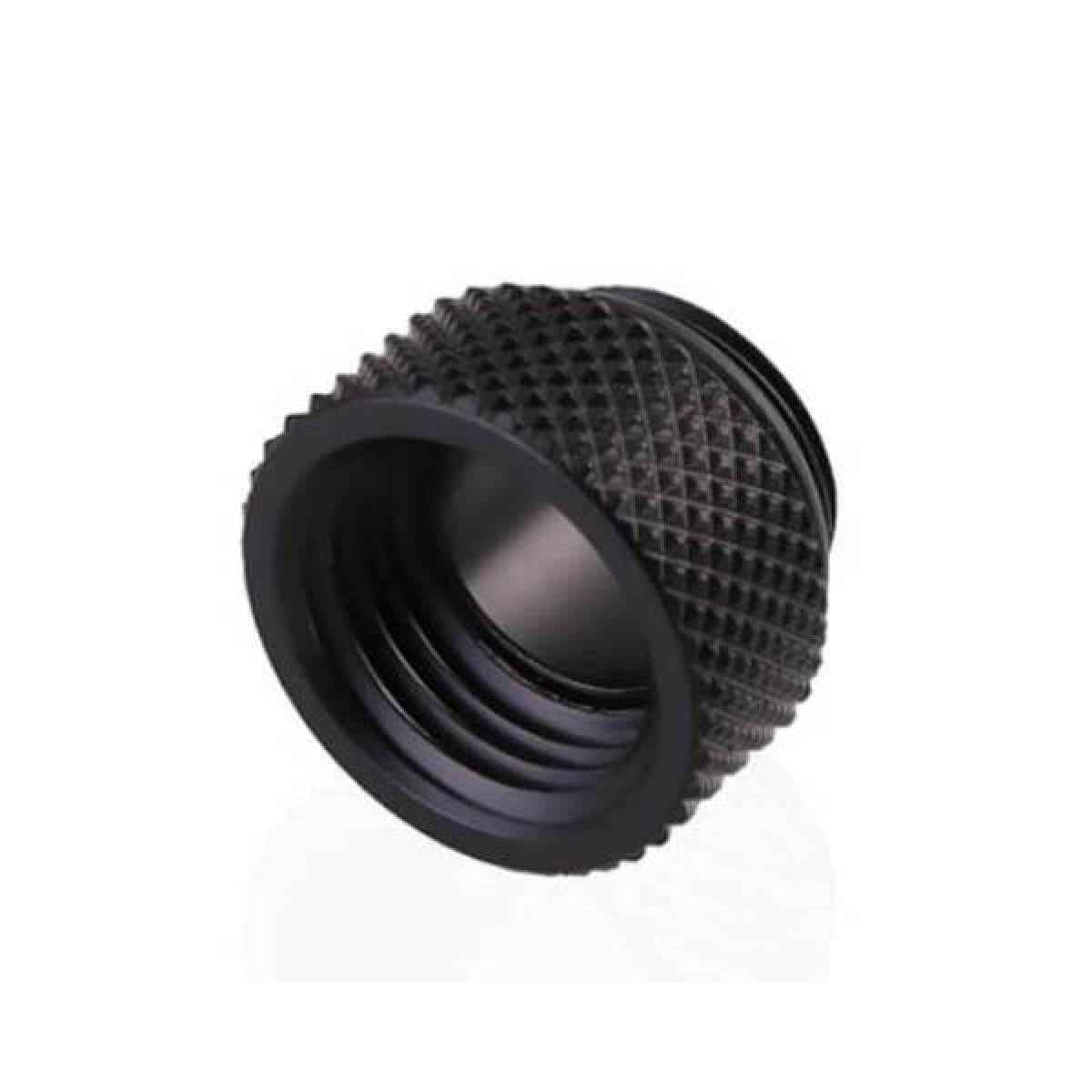 Bykski G 1/4in. Male/Female Extension Coupler, Fine Diamond 7.5mm Pattern Extension G1/4 Internal Thread, Black (B-EXJ-7.5)