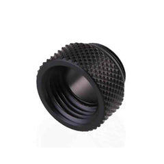 Bykski G 1/4in. Male/Female Extension Coupler, Fine Diamond 7.5mm Pattern Extension G1/4 Internal Thread, Black (B-EXJ-7.5)