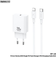 Remax PD Charger with Lighting Set 20w 1m