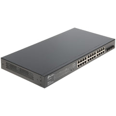Tp Link Tl Sg2428p Jetstream 24 Port Gigabit Smart Managed Poe Switch 24 Poe+ Ports @250w & 4 Sfp Slots Omada Sdn Integrated - CompuMe