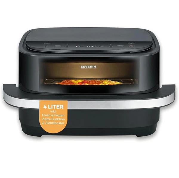 Severin 4L 2100W Multi-Function Air Fryer with Pizza Programs