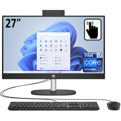 Hp All In One 27 Cr0155nh Pc (2023) New 13gen Intel Core I7 10 Cores W/ 27" Ips Full Hd 99% Srgb Touch Display (customized) Black