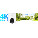EZVIZ H8c Pro 4K Outdoor Pan & Tilt Wi-Fi Security Camera (CS-H8c-R200-8H8WKFL) Ultra HD Resolution, 360-Degree Panoramic Coverage, AI-Powered Human/Vehicle Shape Detection, Color Night Vision, Two-Way Talk, IP65 Weatherproof Design