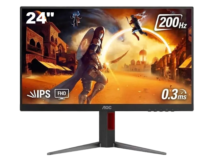 AOC 24G4 24" 200HZ IPS 0.3MS FHD GAMING MONITOR BLACK& RED