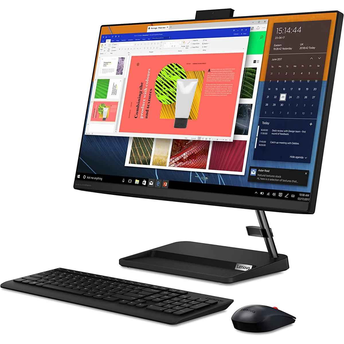 Lenovo Ideacentre 3 All In One 12gen Intel Core I5 12 Cores W/ Nvidia 2gb Ddr6 Graphic Card & 24" Touch Screen (customized) , Black