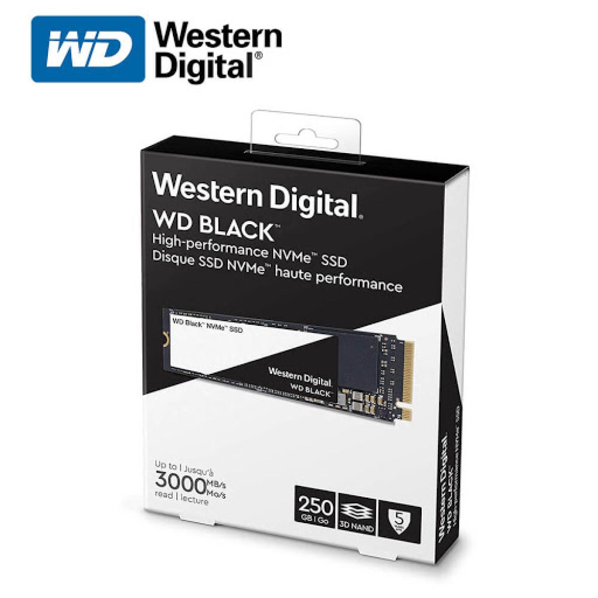 WD BLACK SN750 NVMe M.2 2280 250GB PCI-Express 3.0 x4 SSD
