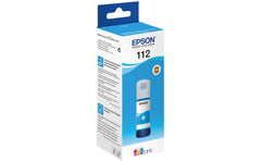 Genuine Epson 112 EcoTank Ink Bottle 70ml Cartridge Pigment - Cyan