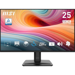 MSI Pro MP251 E2 25" IPS Full HD 120Hz 1ms HDR Ready EyesErgo Anti-Flicker Less Blue Light Eye-Q Check w/ Speakers , VGA & Display Port & HDMI - Black