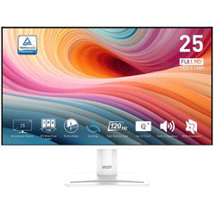 Msi Pro Mp251w E2 25" Ips Full Hd 120hz 1ms Hdr Ready Eyesergo Anti Flicker Less Blue Light Eye Q Check Vga & Display Port & Hdmi White