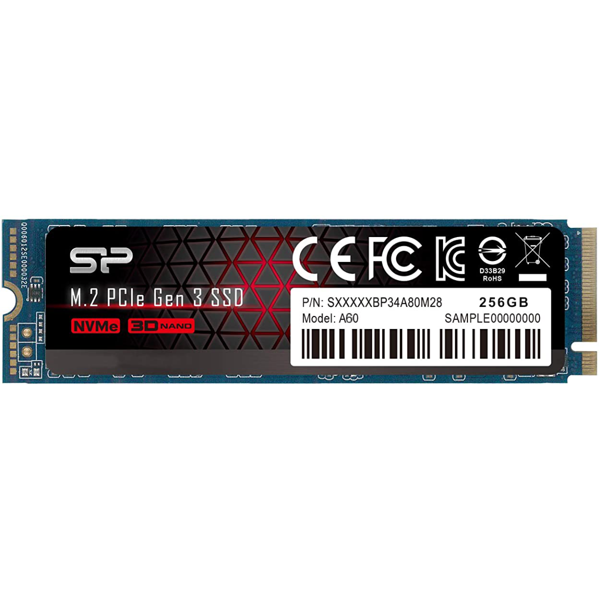 Silicon Power 256GB PCIe Gen3×4 P34A60 NVME