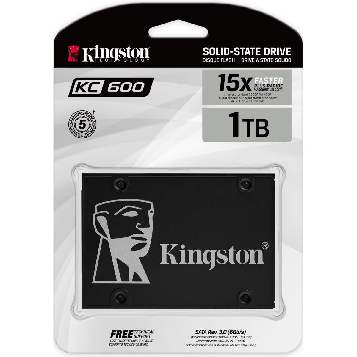 Kingston SATA solid state drive for data storage