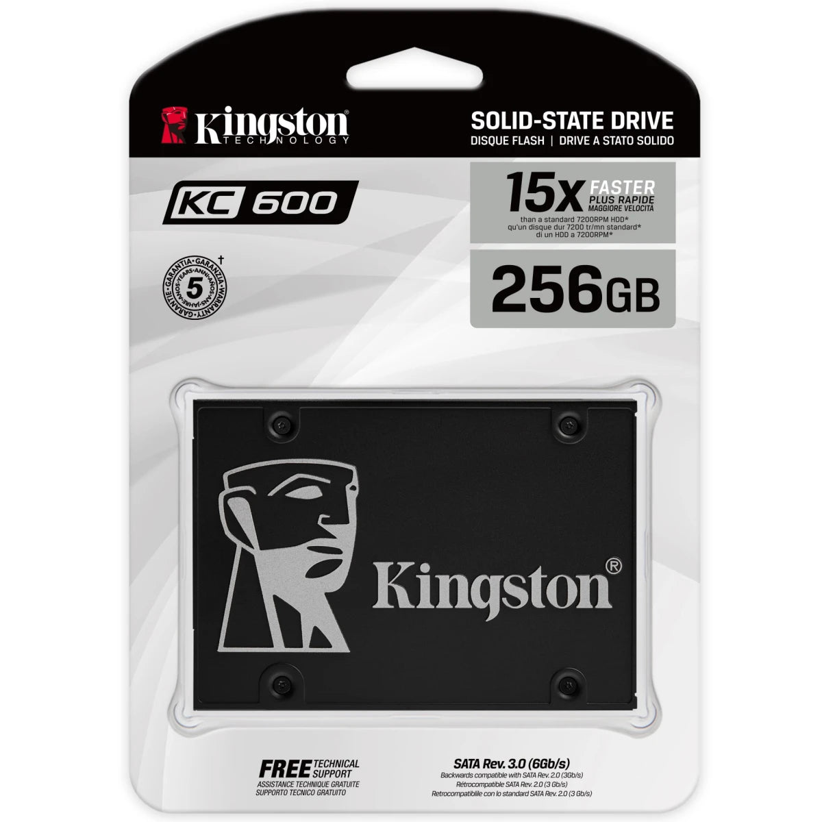 Kingston SATA solid state drive for data storage