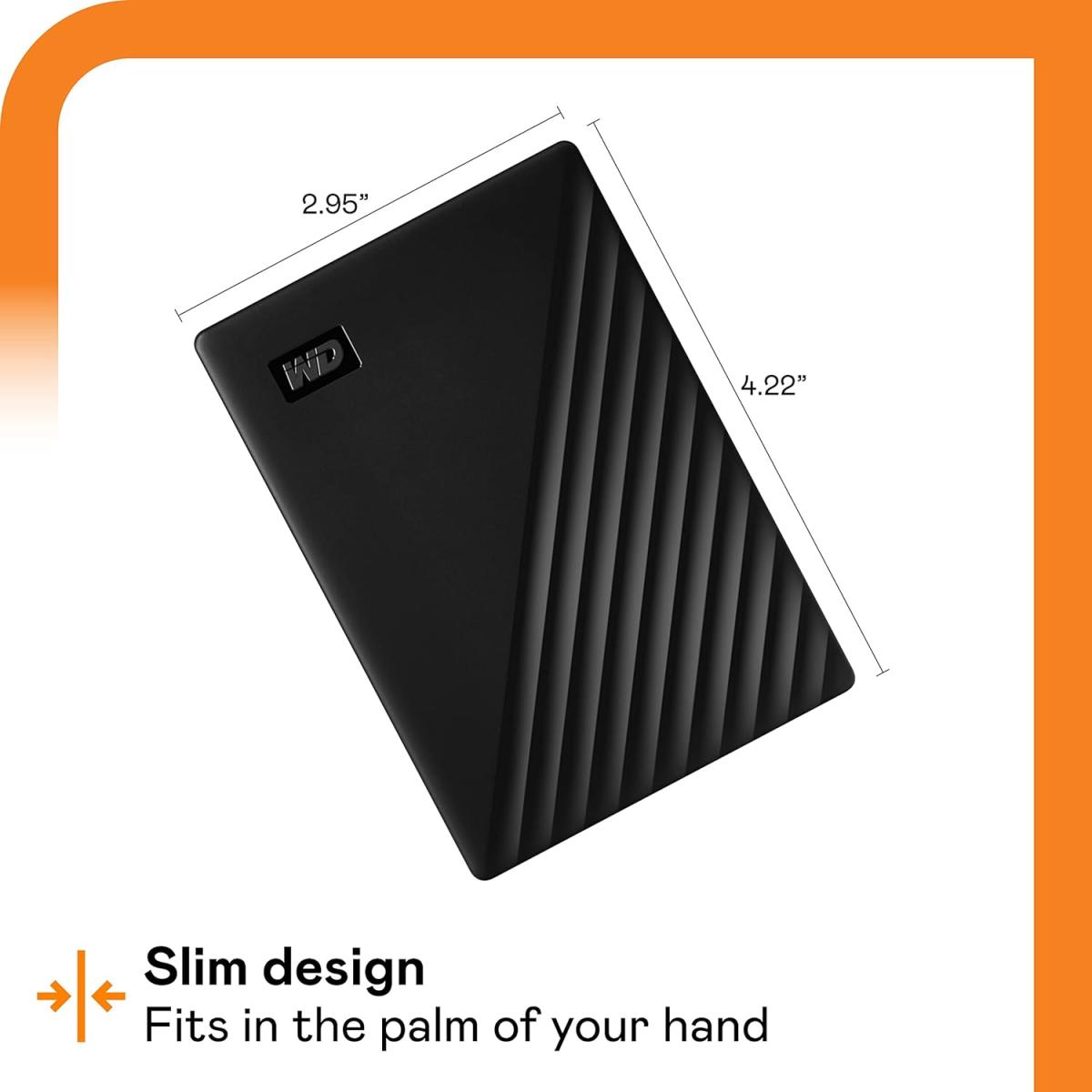 WD USB 3.1 portable external hard drive for data storage
