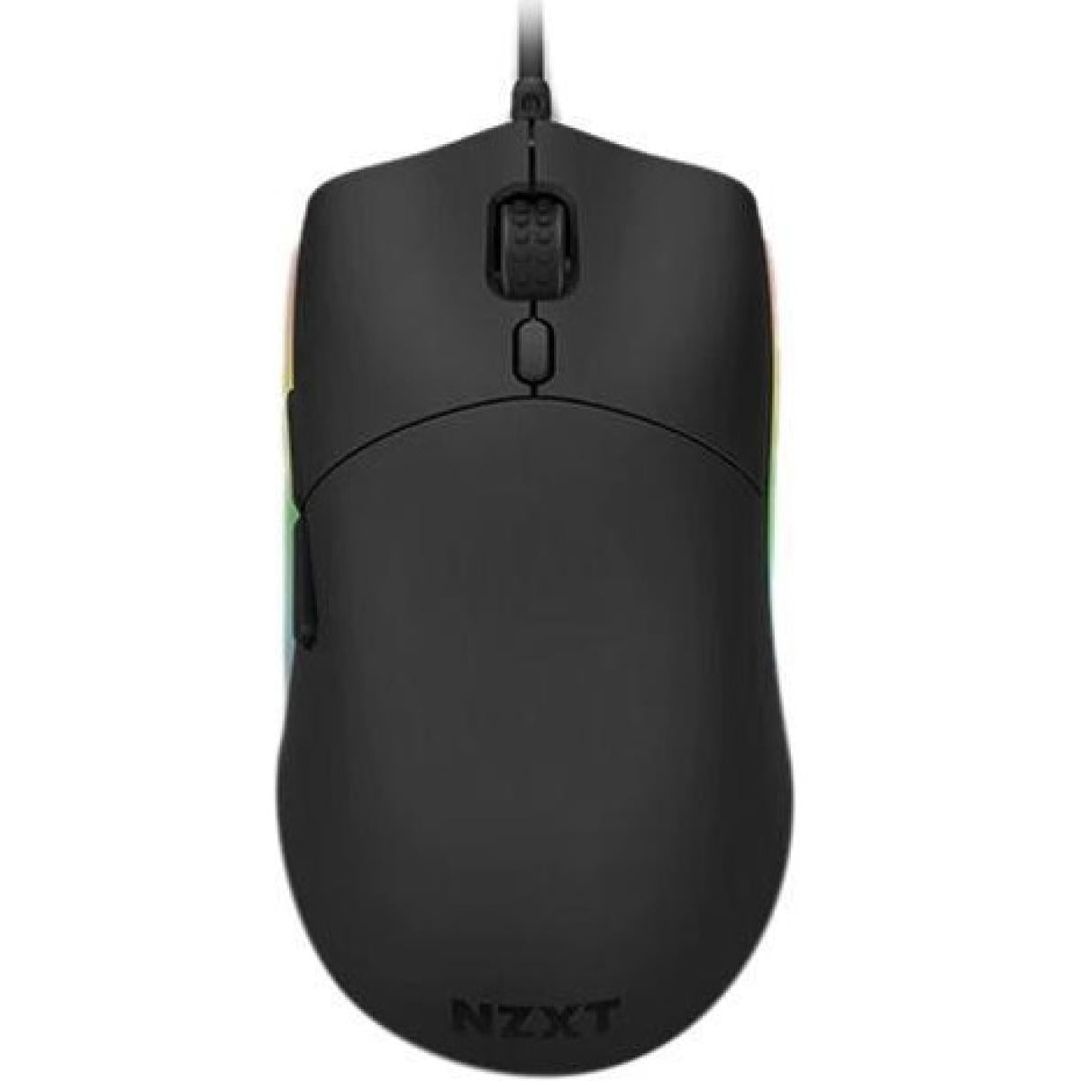 NZXT Lift Lightweight Ambidextrous RGB Optical Mouse 16K DPI, 67g w/ Omron Mechanical Switches & Low-Drag Cable -Black | MS-1WRAX-BM (Black) |