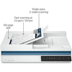 HP ScanJet Pro 2600 F1 Scanner Fast 2-Sided up to 25 ppm Scanning & Auto Document Feeder