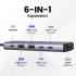 UGREEN USB-C Hub, 6-in-1,Plug And Play, Input (1*USB-C) ,Output(1*HDMI,2*USB-C,2*USB-A), Video (1* HDMI 4K@60Hz),USB(USB-C , USB-A , Up To 10Gbps), Support HD Display For Windows/MacOS,r,CM511/35999
