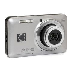 Kodak Compact Digital Camera FZ55 5x Optical Zoom CMOS, Li-ion Battery, Silver