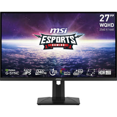 Msi G274qpx 27" 2k Hdr Rapid Ips 240hz 1ms Hdr 400 Nvidia Night Vision G Sync Compatible Adjustable Stand W/ Hdmi 2.0 & Displayport & Usb C - CompuMe