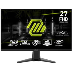MSI MAG 275F 27" Rapid IPS Full HD 0.5ms 180Hz AI Vision AMD FreeSync™ w/ 2x HDMI & Displayport Interface - Black