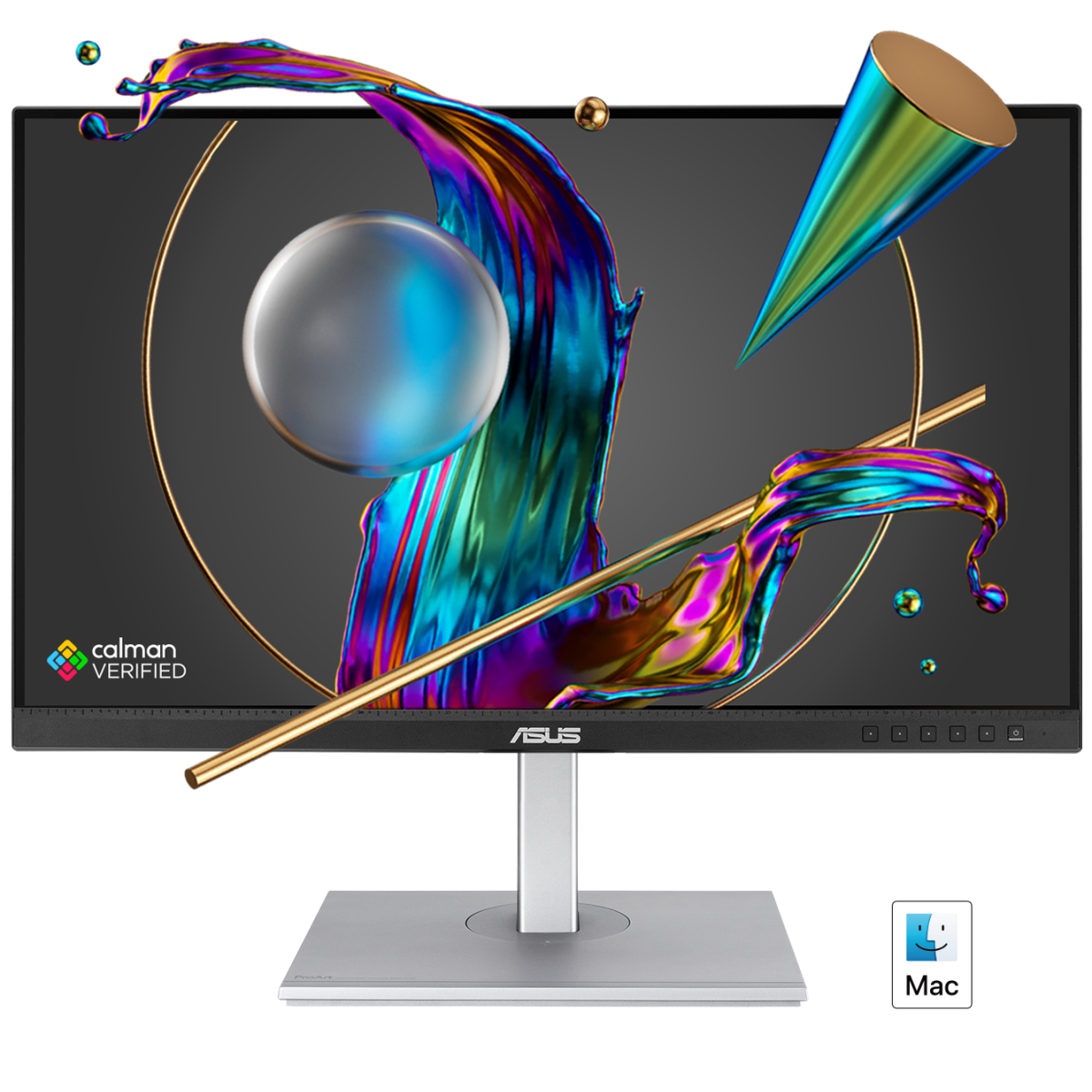 ASUS ProArt PA279CV 27” 4K HDR IPS 100% sRGB/Rec Calman Verified Eye Care Tilt Pivot Swivel Height Adjustable w/ USB C 65W & Speakers
