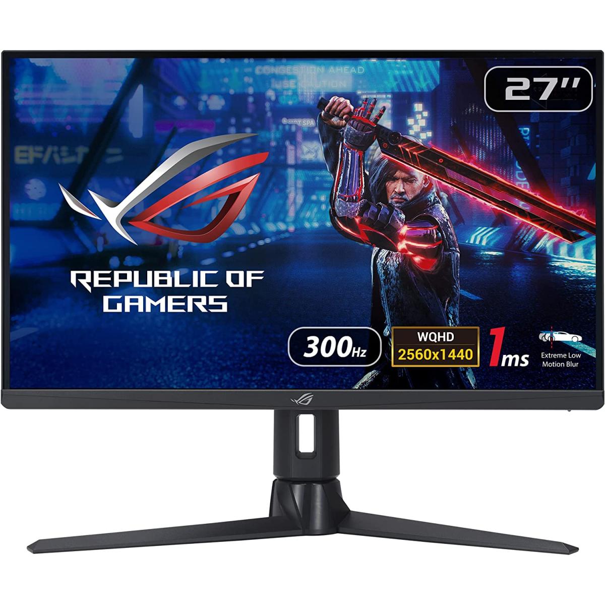 Asus Xg27aqmr Rog Strix 27” 2k Fast Ips 300hz 1ms Hdr600 G Sync Compatible & Freesync Premium Pro Variable Overdrive - CompuMe