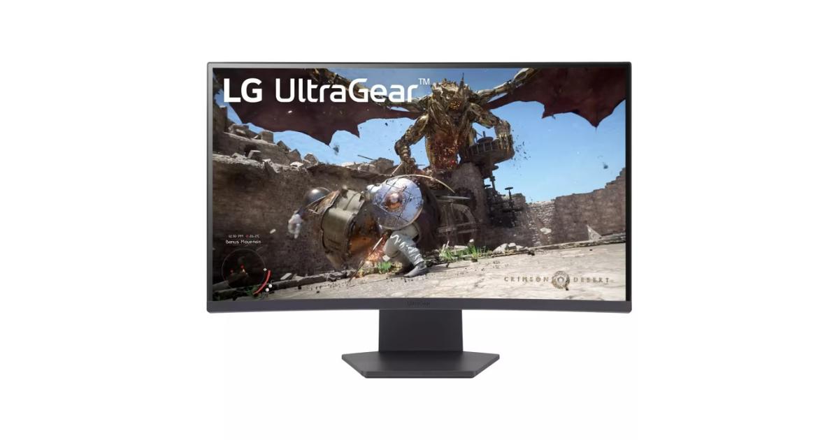 LG 32GS60QC-B 32 UltraGear™ QHD 180Hz 1ms AMD FreeSync™ HDR10 1000R Curved Gaming Monitor