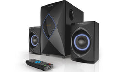 Creative Sbs E2800 2.1 High Performance Home Entertainment System 50 Watts Wooden Subwooferusb Mp3 Player & Fm Black