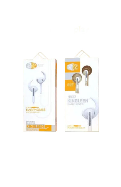 King Leen Headset Earphone, Wired, White - i1932