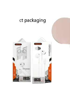King Leen Headset Earphone, Wired, White - i1935