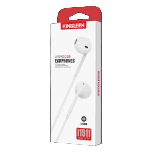 King Leen Headset Earphone, Wired, White - i1911