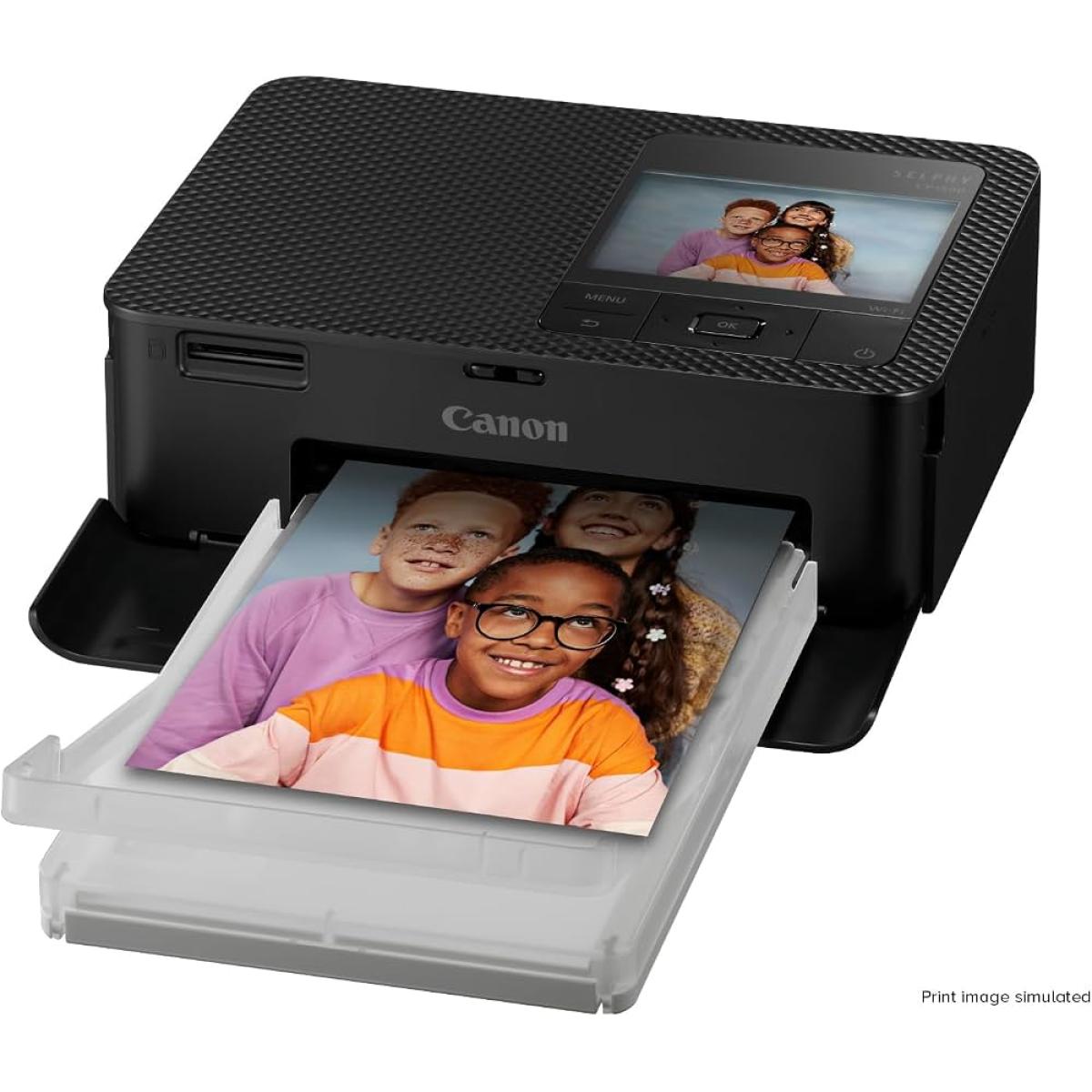 Canon SELPHY CP1500 Wireless Compa Photo Printer w/ Built-in 3.5” Display For Edit & Add Filter Effects- Black