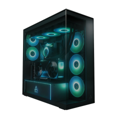 Arctic Xtender VG Black Tinted Glass Premium E-ATX PC Gaming Case with Vertical GPU Mounting
