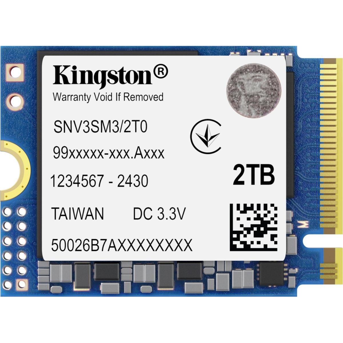 Kingston NVMe PCIe solid state drive for data storage