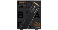 WD BLACK SN850X 2TB PCIe 4.0 NVMe M.2 SSD-Sequential Read/Write (7300/6300 MB/s)