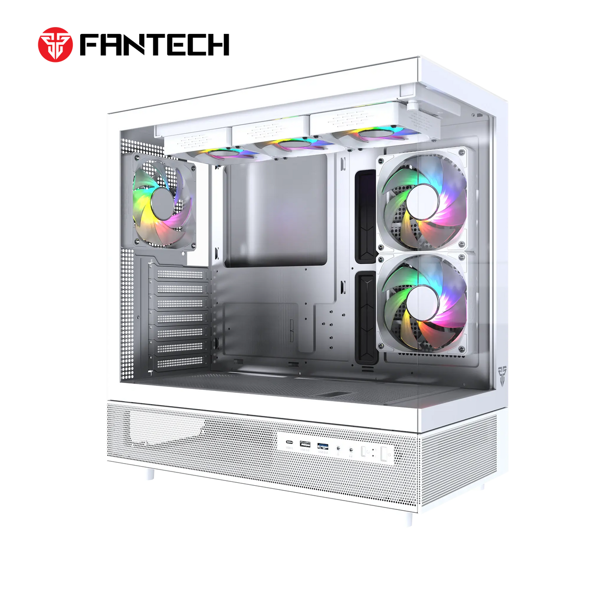 Fantech CG86 LUMINA L Full Tower Gaming Case - White