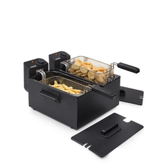Princess Double Black Deep Fryer 1800 W