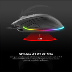 Fantech UX1 Hero Ultimate Macro RGB Gaming Mouse - Black