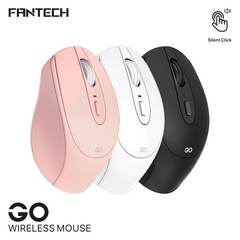 Fantech GO W191 with Silent Click Wireless Mouse - White